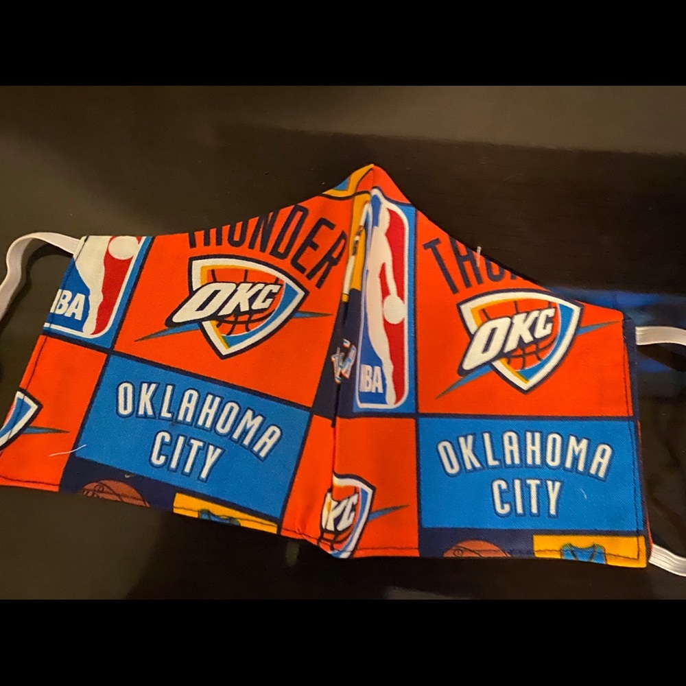 Themed Design Reversible Face Mask “OKC Thunder